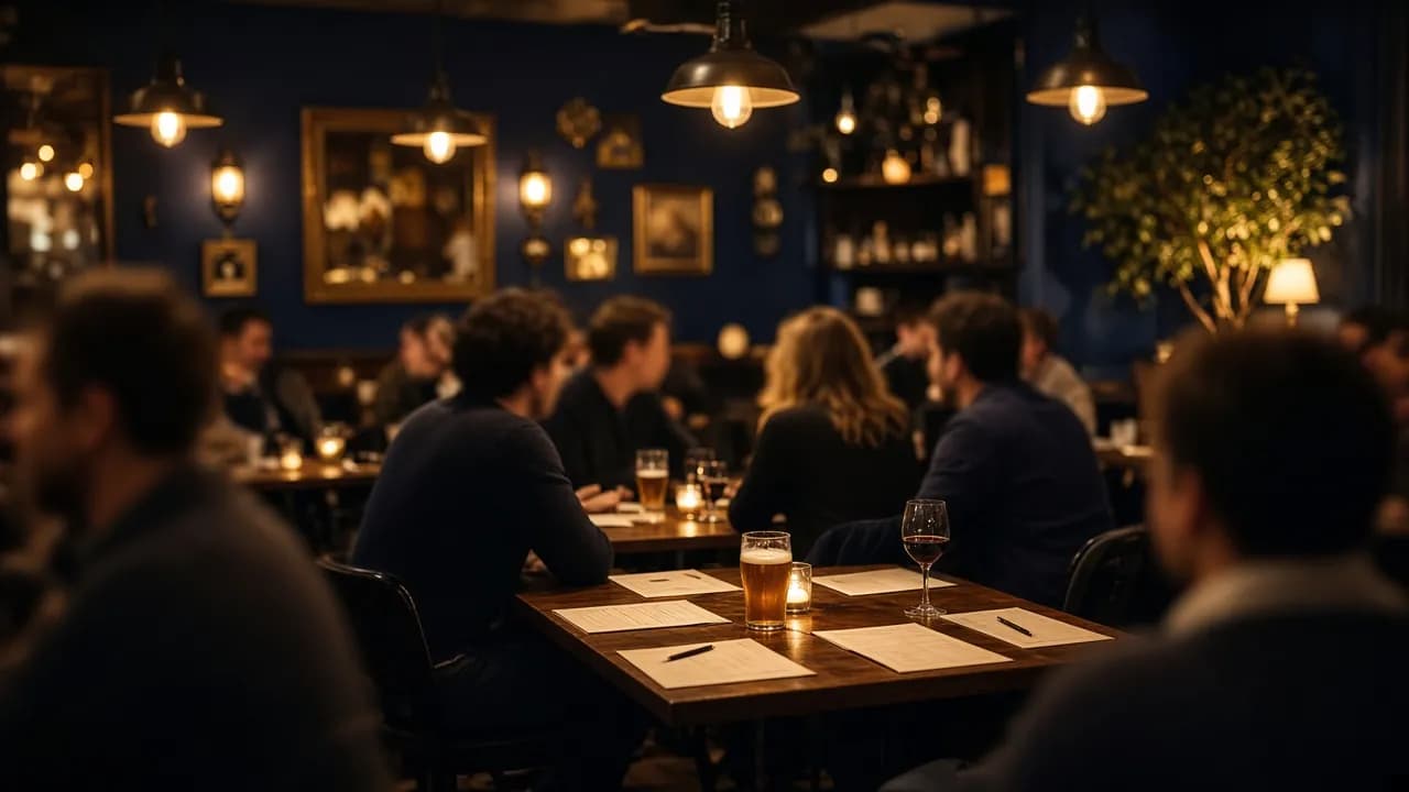 Quiz på brygga